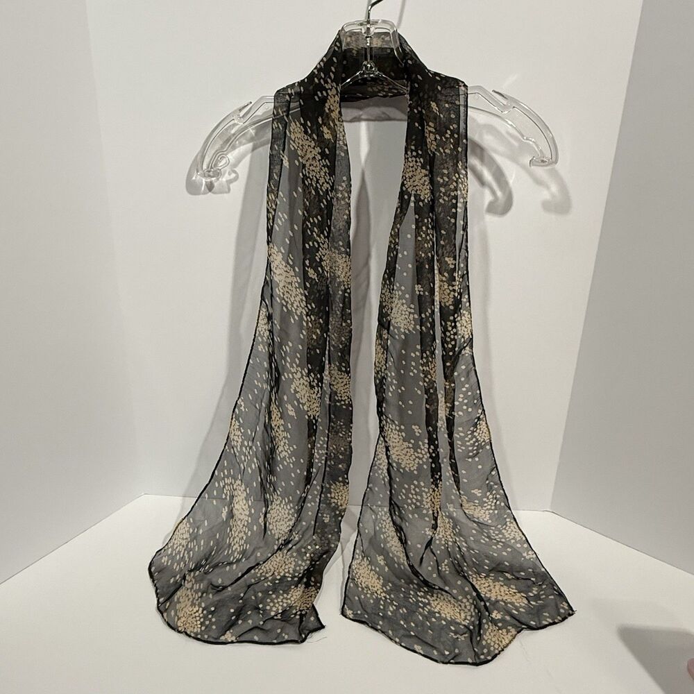 Fashion Women’s Scarf Polyester Wrap Summer Scarves 58” X 12” - Picture 2 of 13